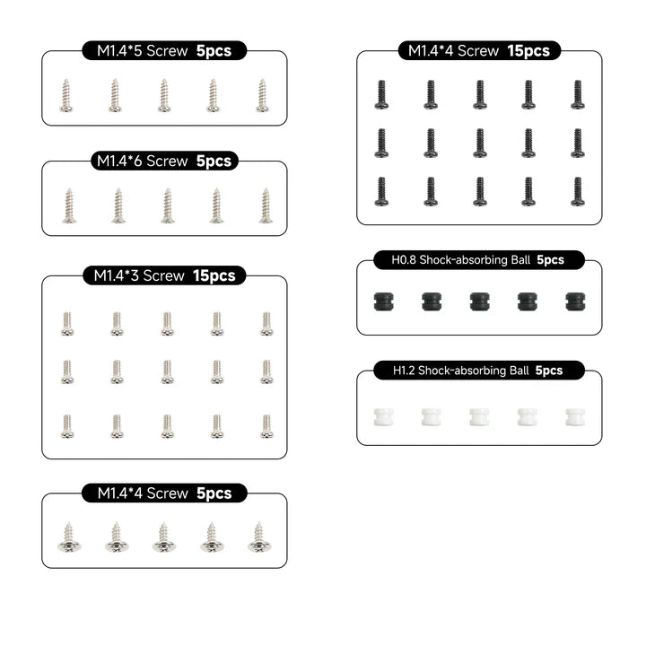 Screw Pack For BetaFPV Whoop Drone - Replacement Hardware Kit