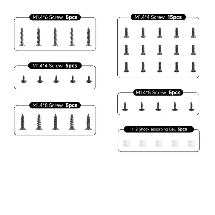 Screw Pack For BetaFPV Whoop Drone - Replacement Hardware Kit