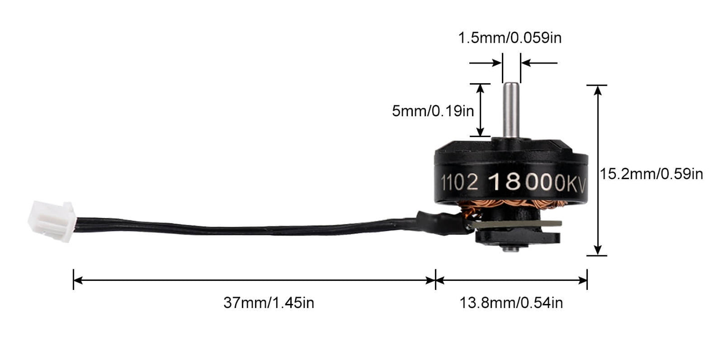 BetaFPV 1102 18000kV Brushless Motors (Pack of 4)