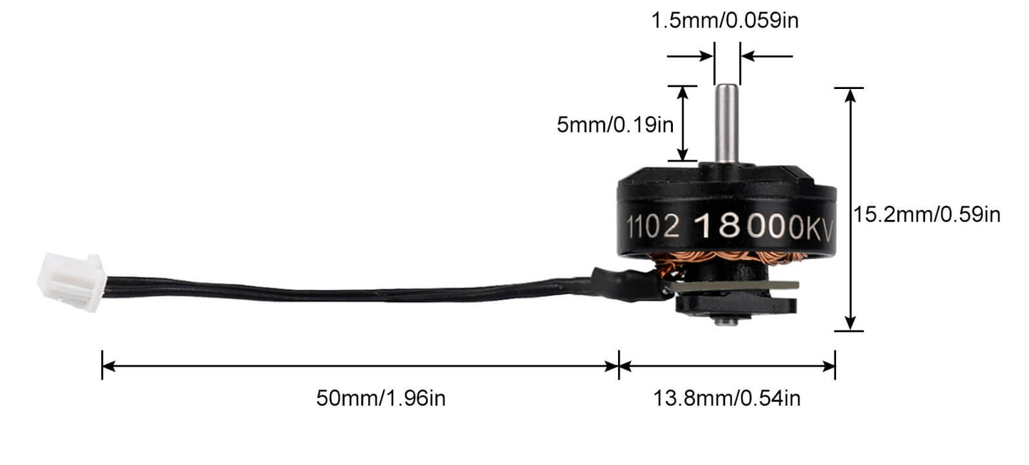 BetaFPV 1102 18000kV Brushless Motors (Pack of 4)