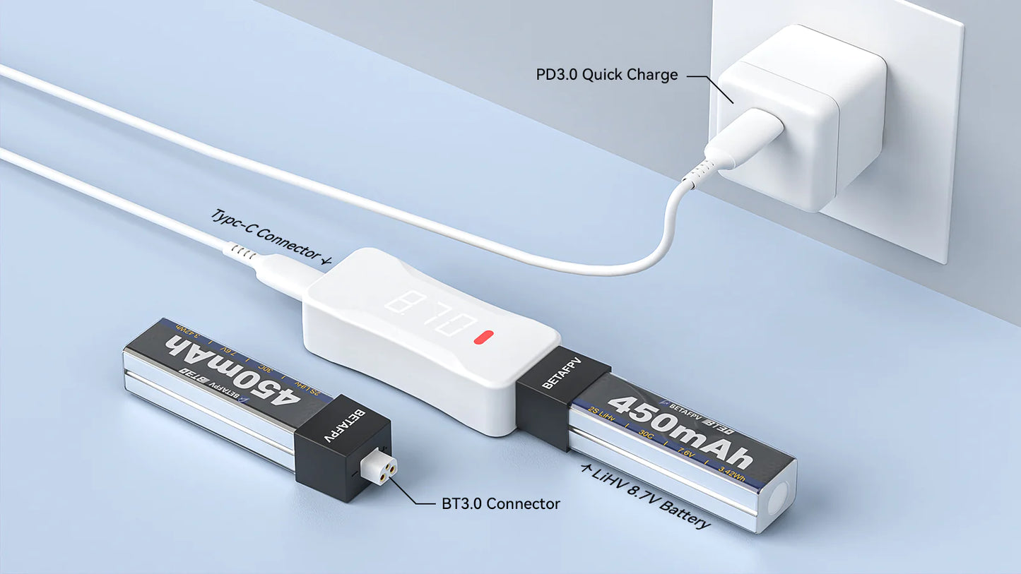BetaFPV 2S BT3.0 Battery Charger and Voltage Tester