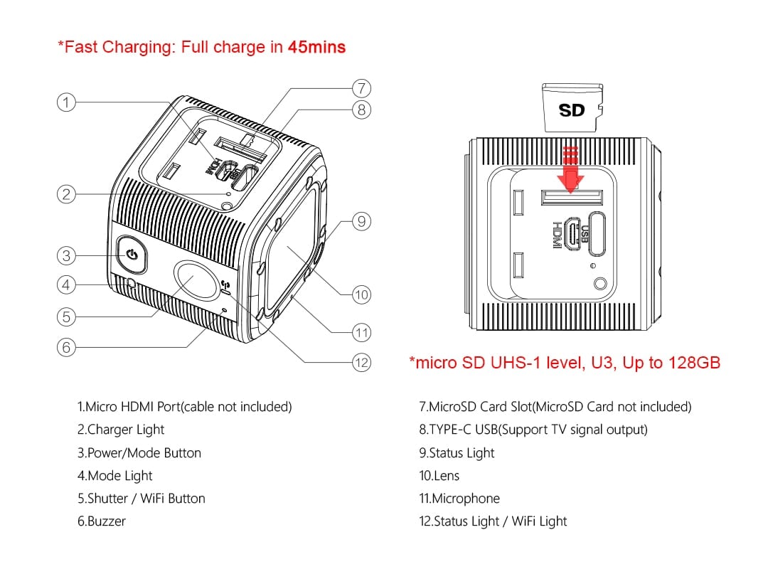 Foxeer Box 2 4k Action Camera