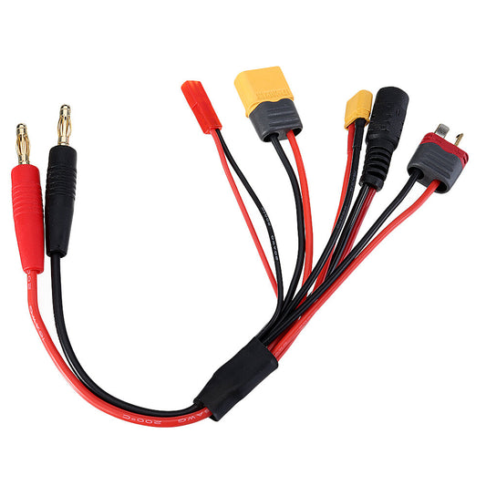 4mm Banana to XT60 XT30 DC5.5 T-Plug Charger Adapter Cable