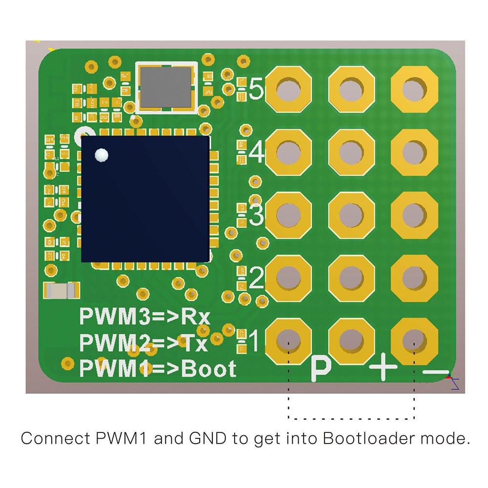 Happymodel ExpressLRS ELRS EPW5 2.4GHz 5CH PWM Receiver (Fixed-wing)