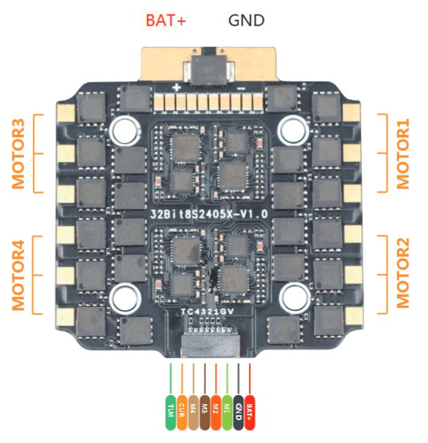 ESC UMT 80A 4en1 8S avec dissipateur thermique AM32