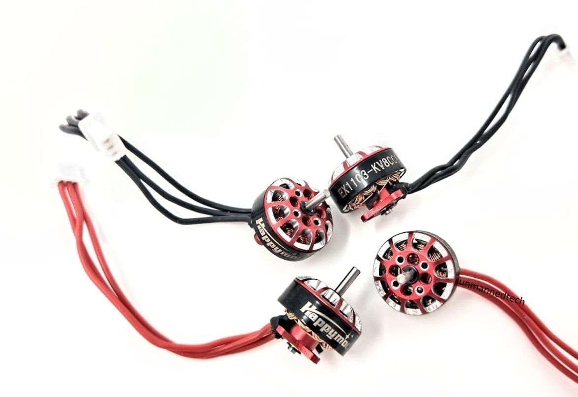Happymodel 4x EX1103S (7000kV / 8000kV) Motor Pack for Toothpicks / Larva X