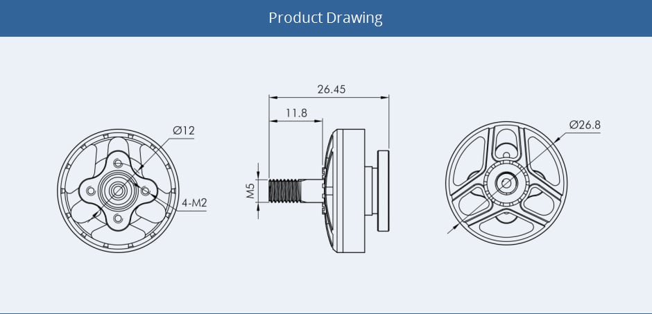TMotor F2203.5 Motor (1500kV, 2850kV)