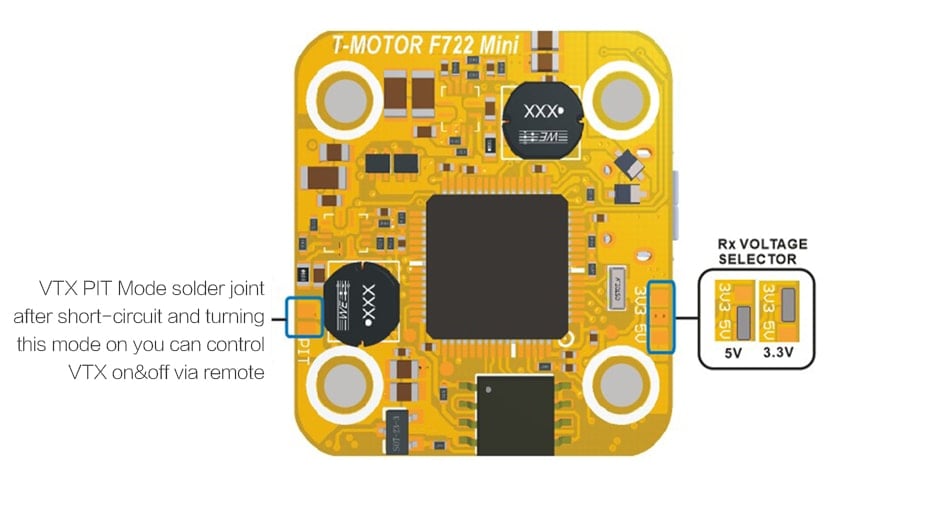 T-Motor Mini F7 Stack + F45A 3-6S BLHeli_32 4-in-1 ESC