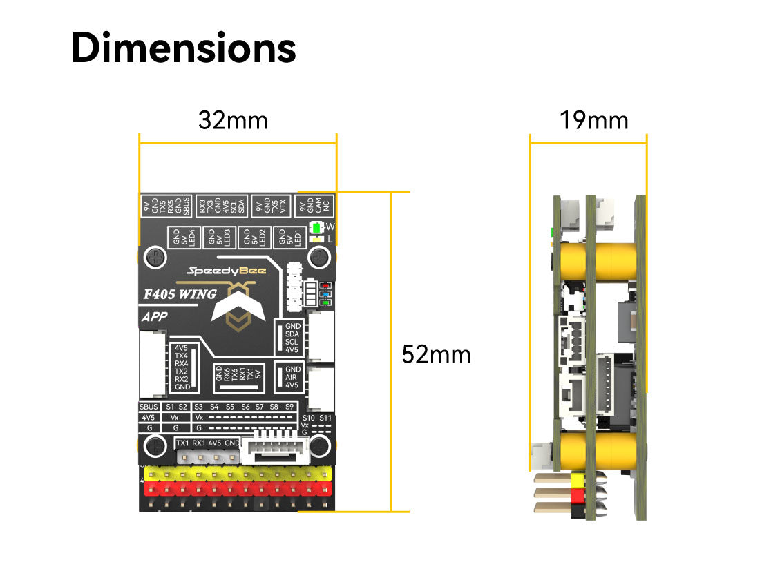 SpeedyBee F405 WING APP Fixed Wing Flight Controller
