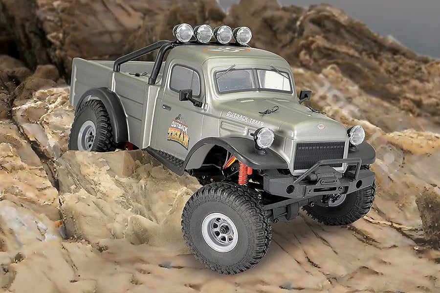 FTX OutBack Mini X Texan 1/18 Trail Crawler Brushed 4WD RTR (Grey / Green)