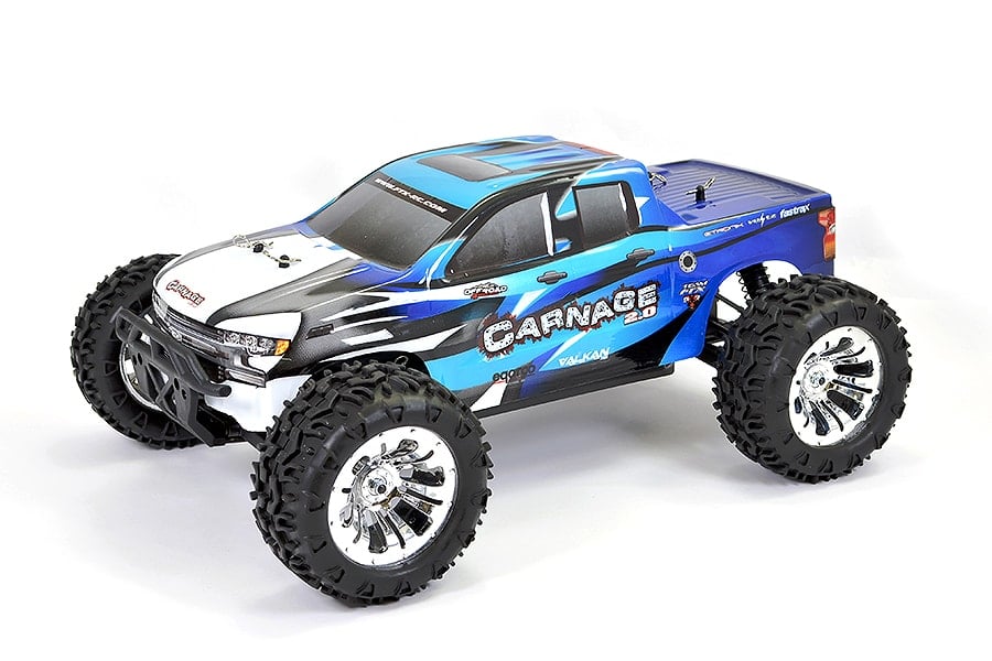 FTX Carnage 2.0 1/10 4WD Brushed Truck RTR (Blue / Red)