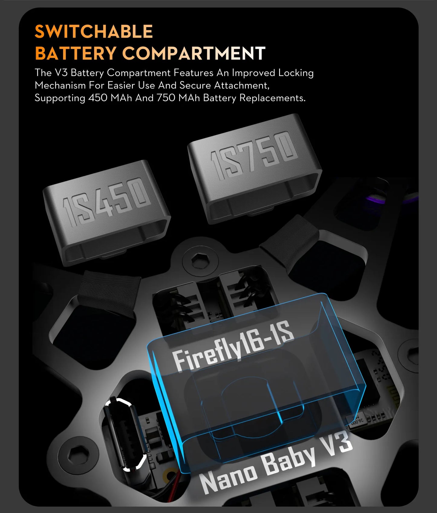 Firefly16 1S Nano Baby V3 Walksnail (ELRS 2.4)