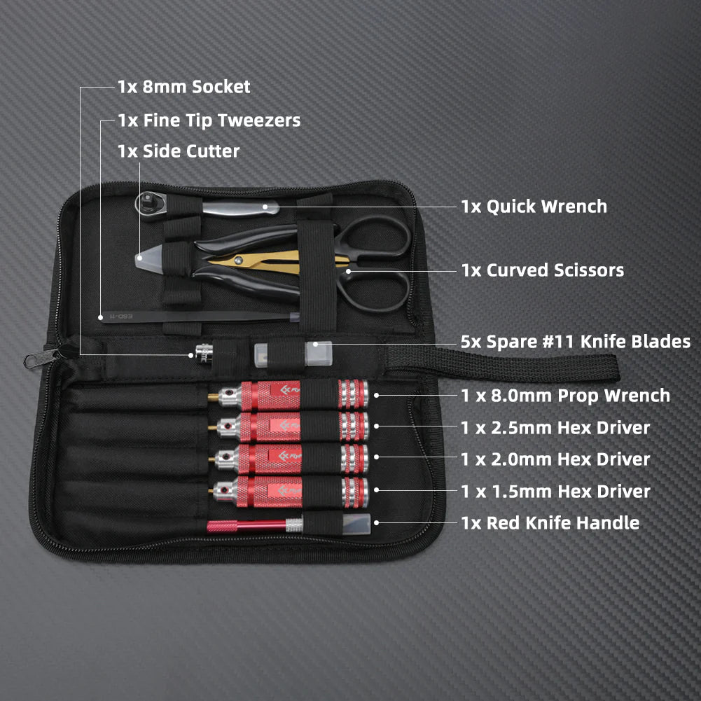 FlyFishRC FPV Drone Tool Kit - 9pcs