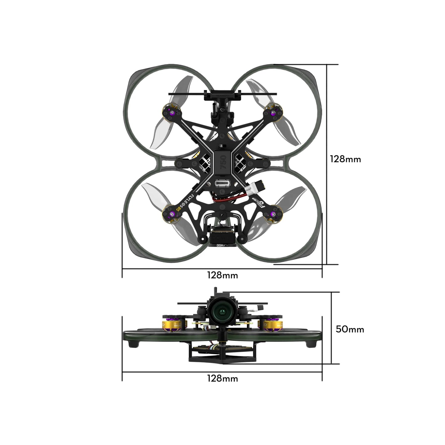 Flywoo FlyLens 85 HD O4 2S Whoop FPV Drone