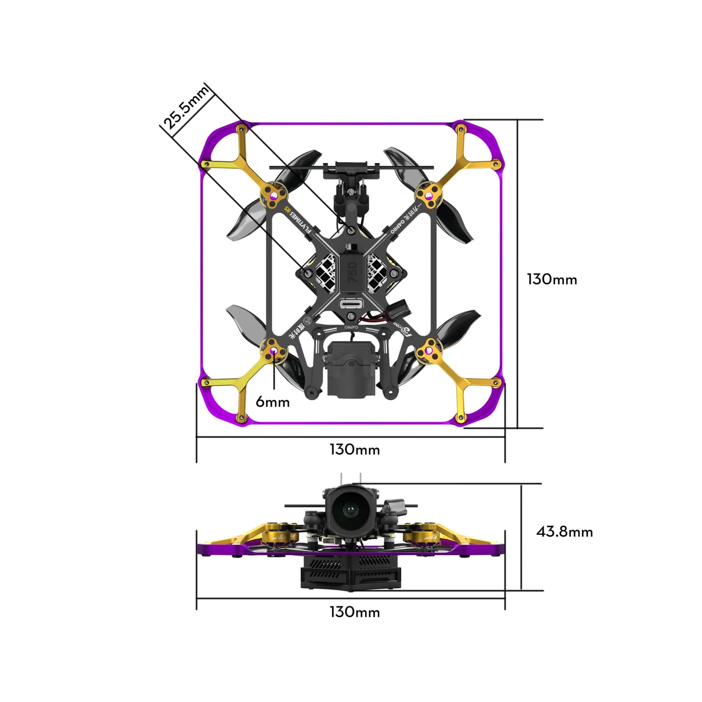 Flywoo Flytimes 85 HD O4 PRO 2S BNF Micro FPV Drone