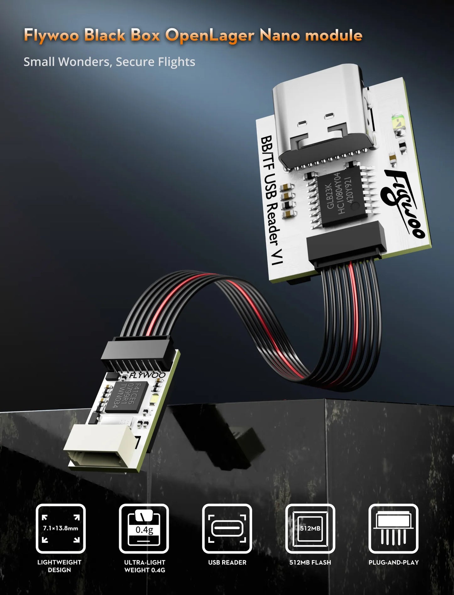Flywoo Black Box OpenLager Nano Module (512MB)