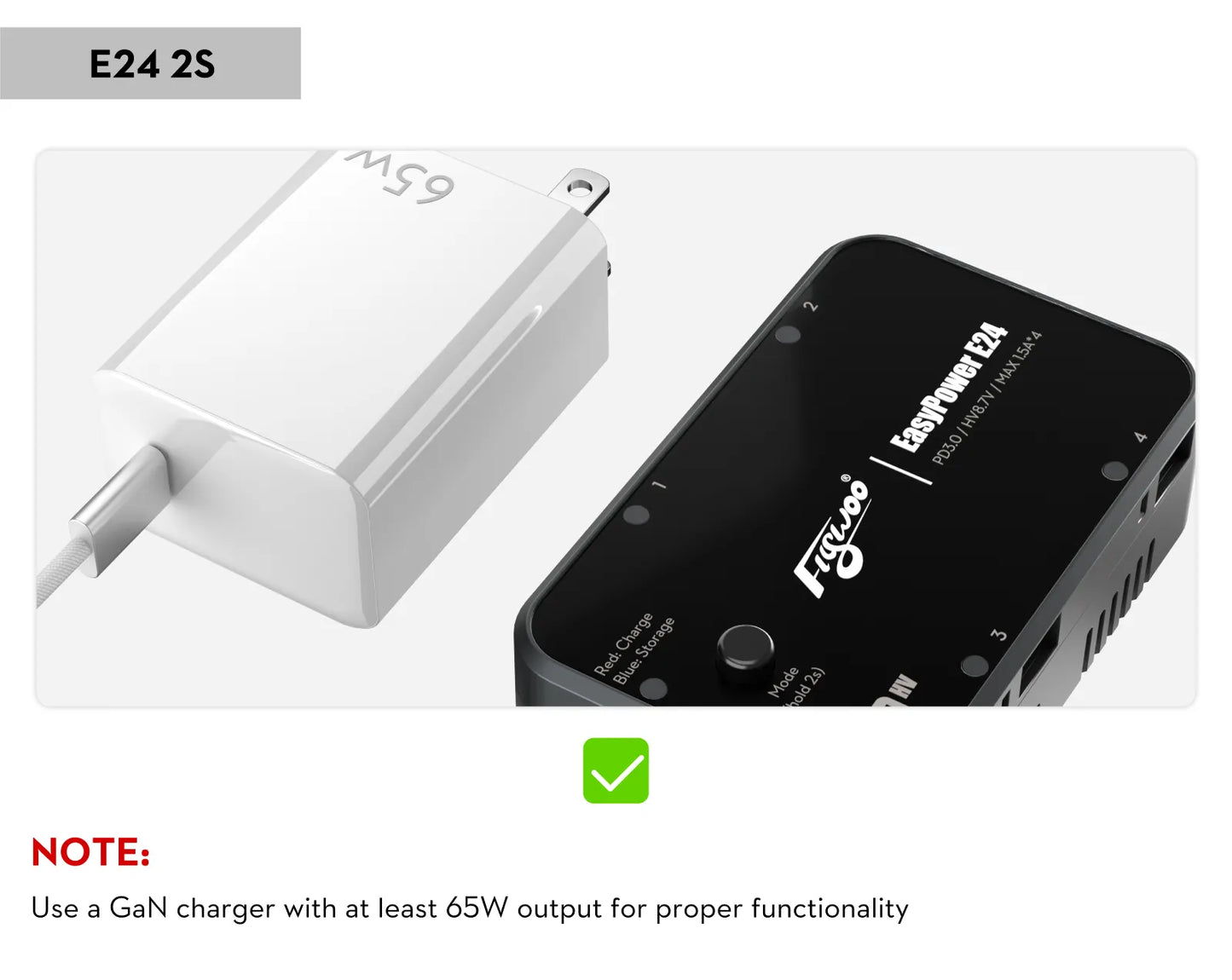 Flywoo EasyPower E24 2S Battery Charger