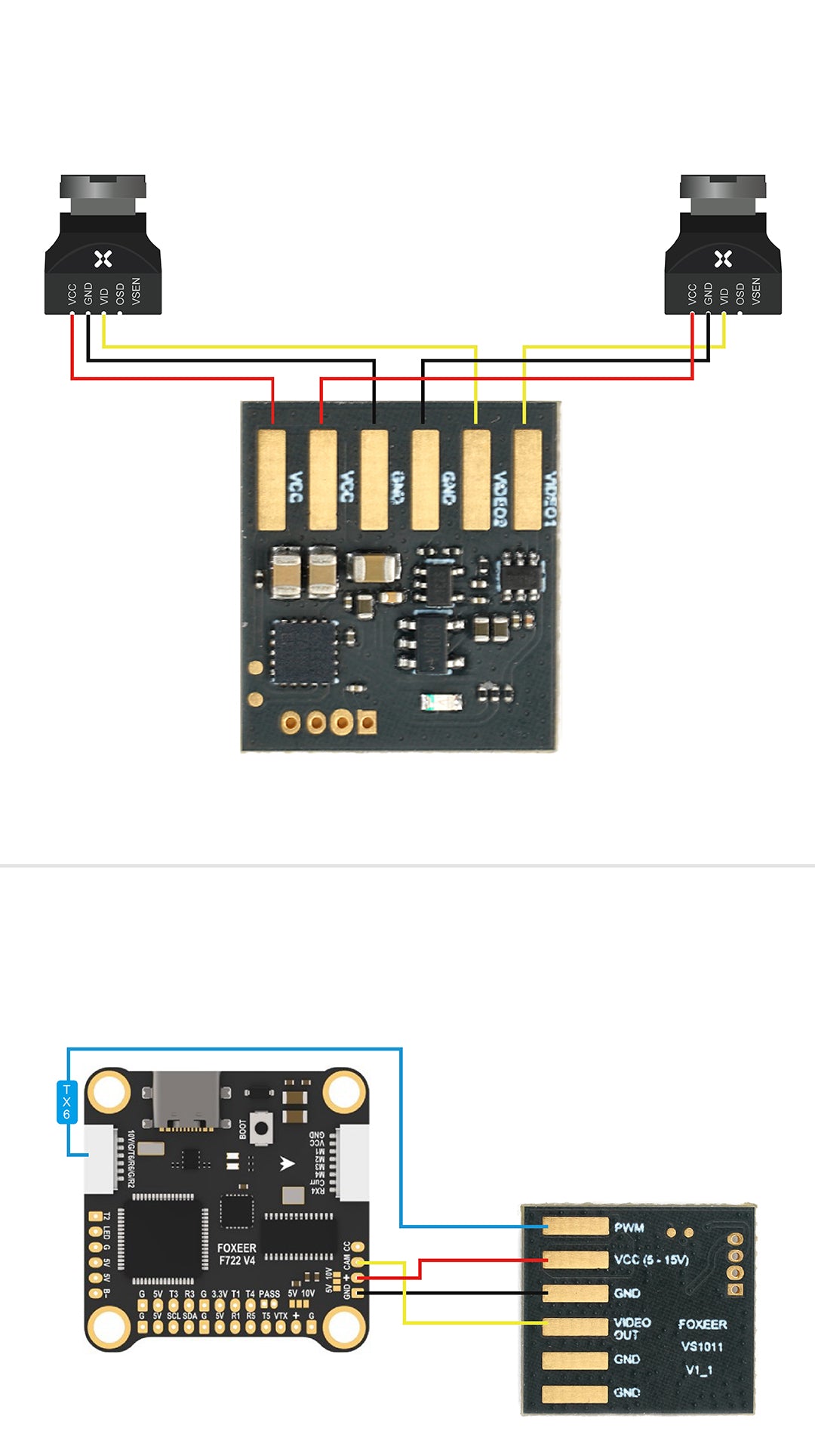 Foxeer FP1112 FPV Video Switcher Board 2ch