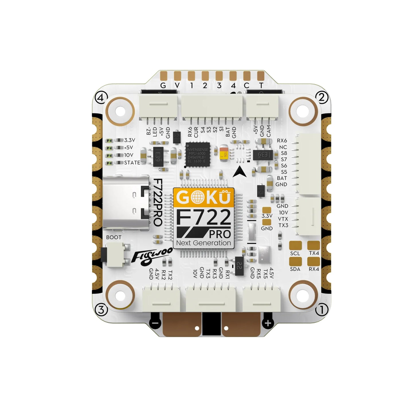 Flywoo GOKU F722 Pro V2 55A AM32 32-Bit Stack