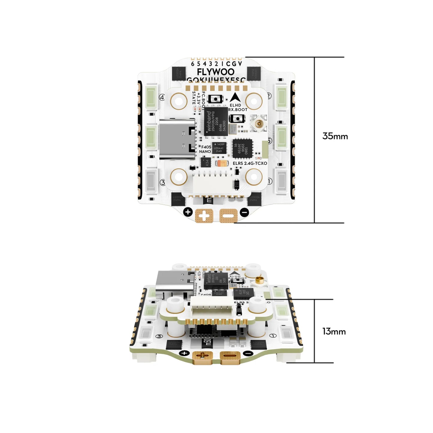 GOKU HEX BS 20A 6-IN-1 ESC w/ LED 16x16