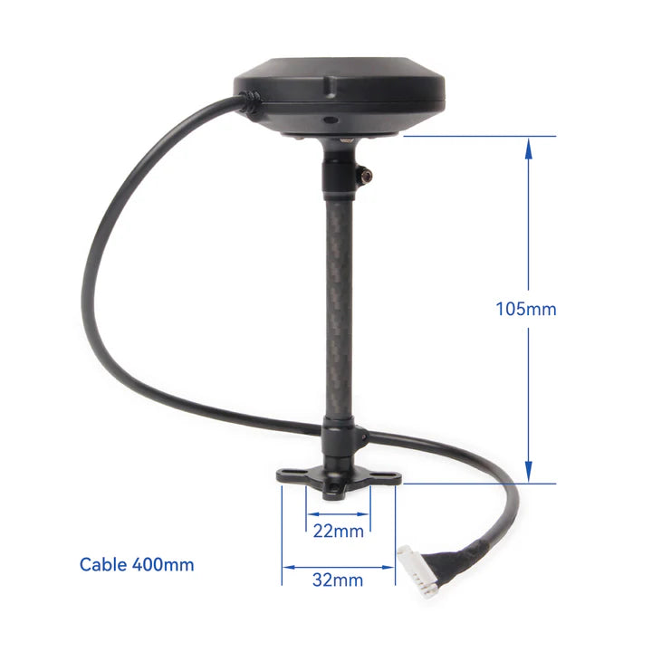 Hobybro H-RTK NEO-F9P Rover - IP66, RM3100 Compass