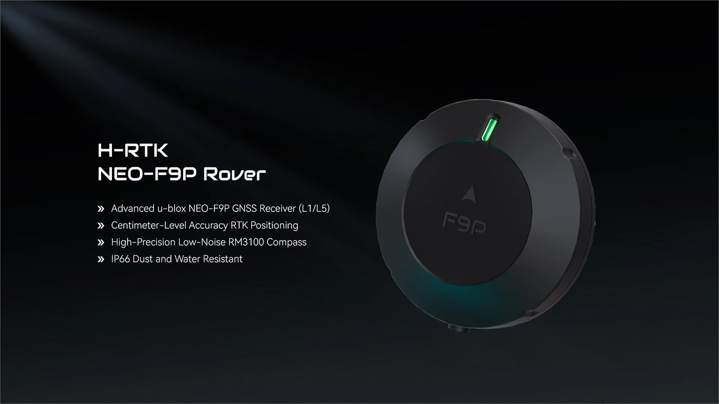 Hobybro H-RTK NEO-F9P Rover - IP66, RM3100 Compass