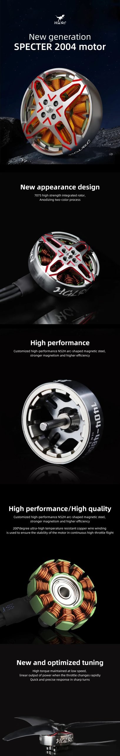 HGLRC SPecter 2004 1800kV Motor