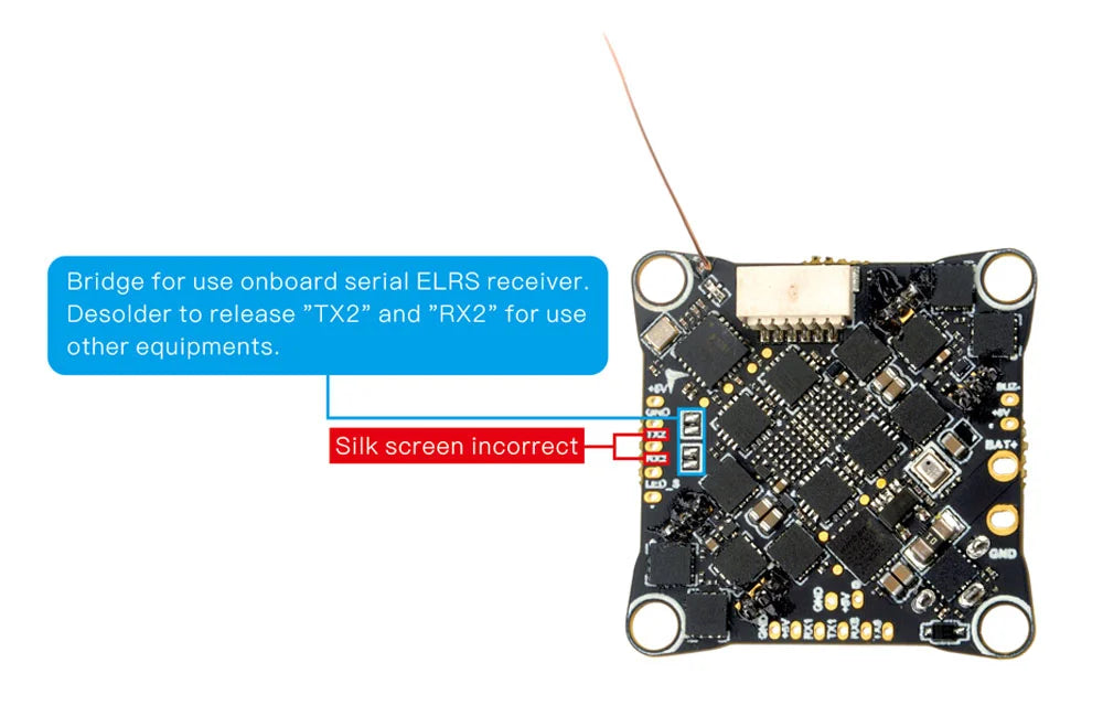 Happymodel CrazyF405HD ELRS AIO 12A Flight Controller