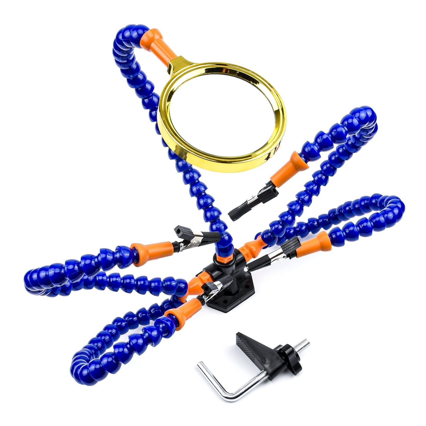 Helping Hands Soldering Station (4 flexible arms /w magnifying glass)
