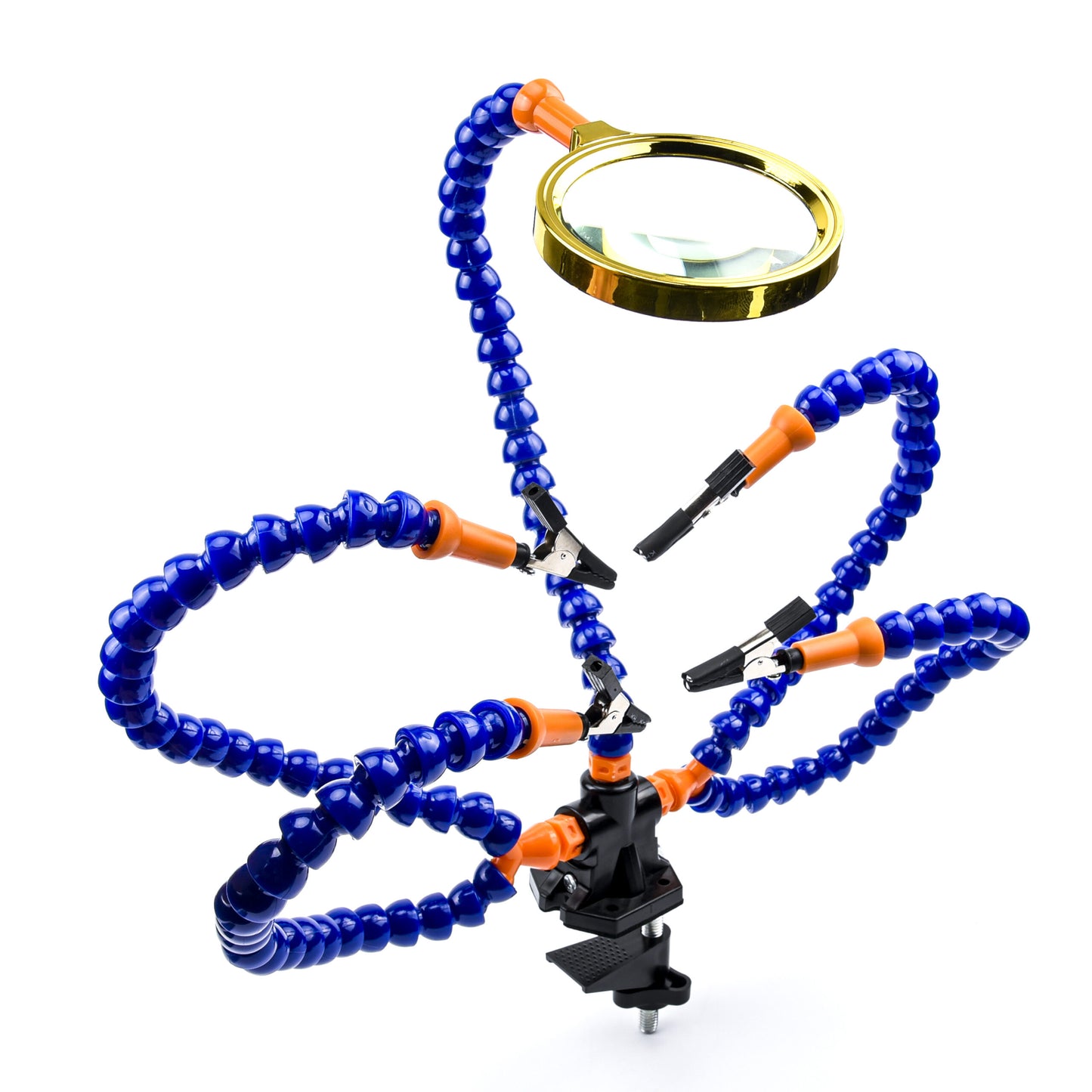 Helping Hands Soldering Station (4 flexible arms /w magnifying glass)