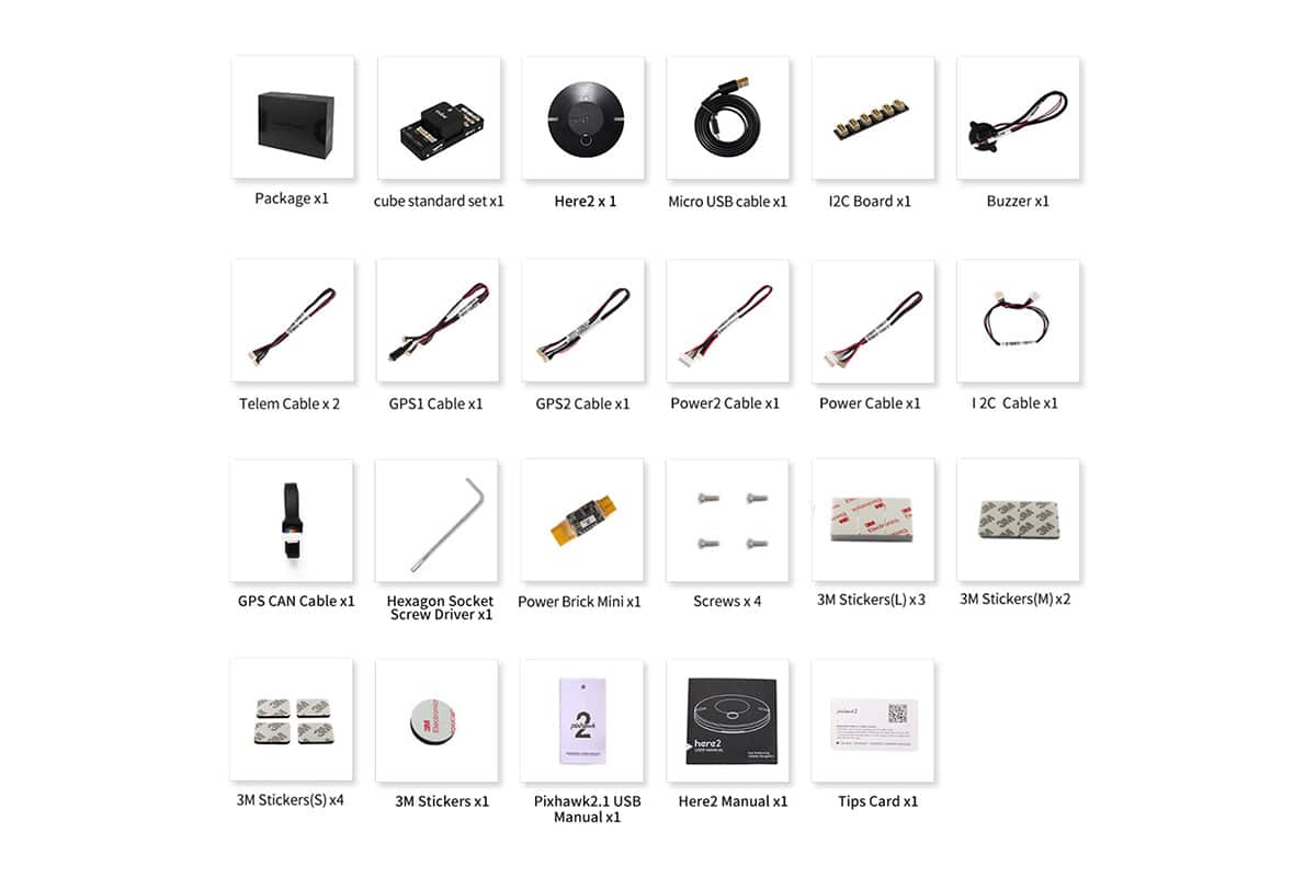 Pixhawk 2.1 Standard (The Cube Black) with Here2 GNSS Combo