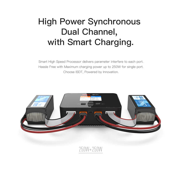 ISDT K1 250W Dual AC/DC Smart Balance Charger
