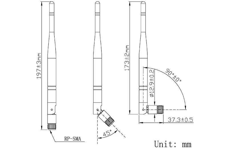 JCG410 868mHz Long Whip Gain Antenna