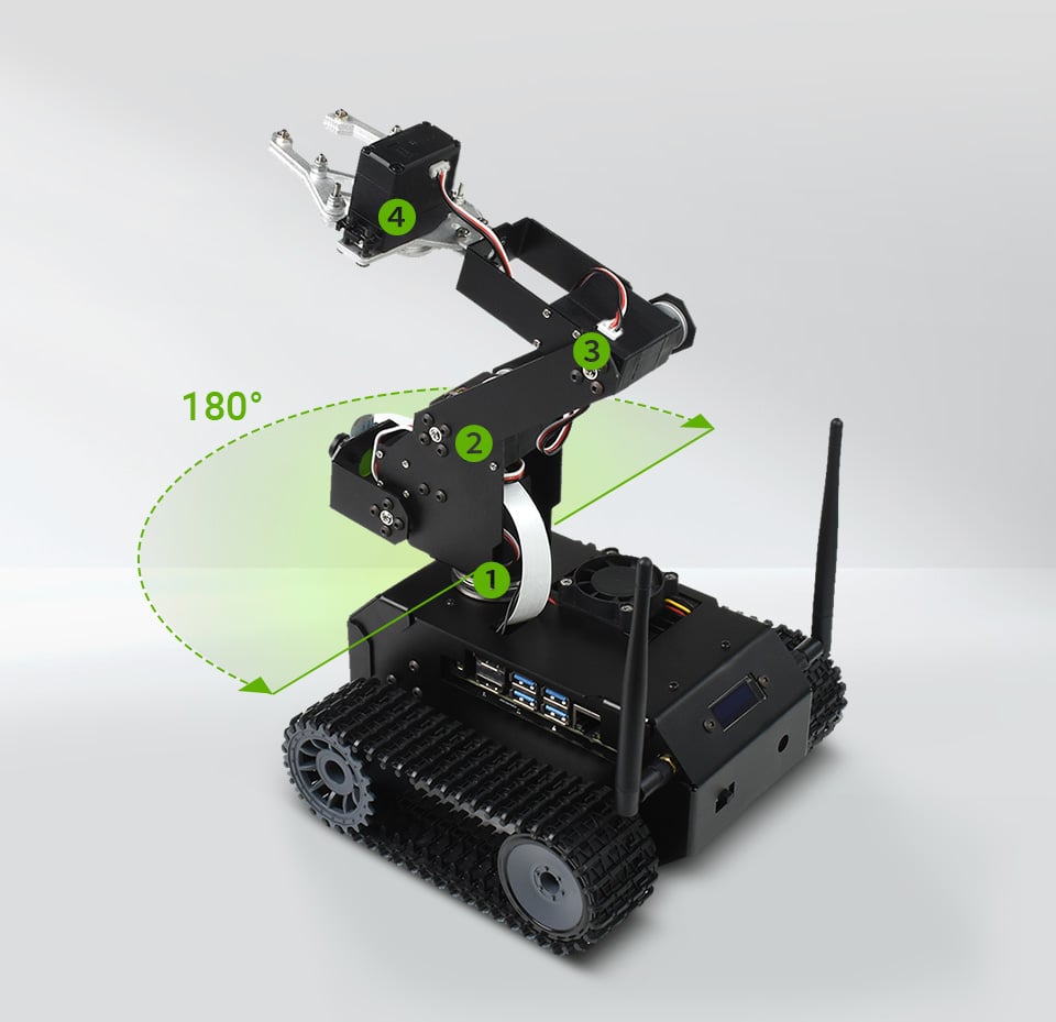 JETANK AI Kit Accessories, AI Tracked Mobile Robot, AI Vision Robot, Based on Jetson Nano