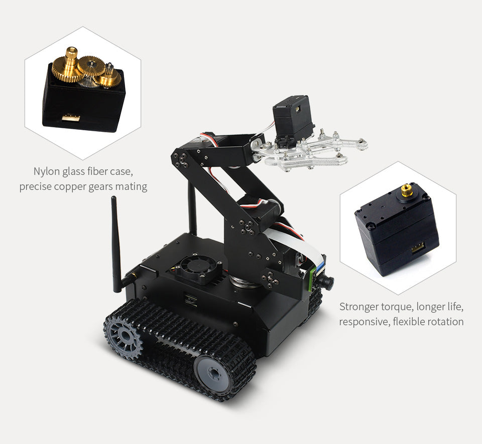 JETANK AI Kit Accessories, AI Tracked Mobile Robot, AI Vision Robot, Based on Jetson Nano