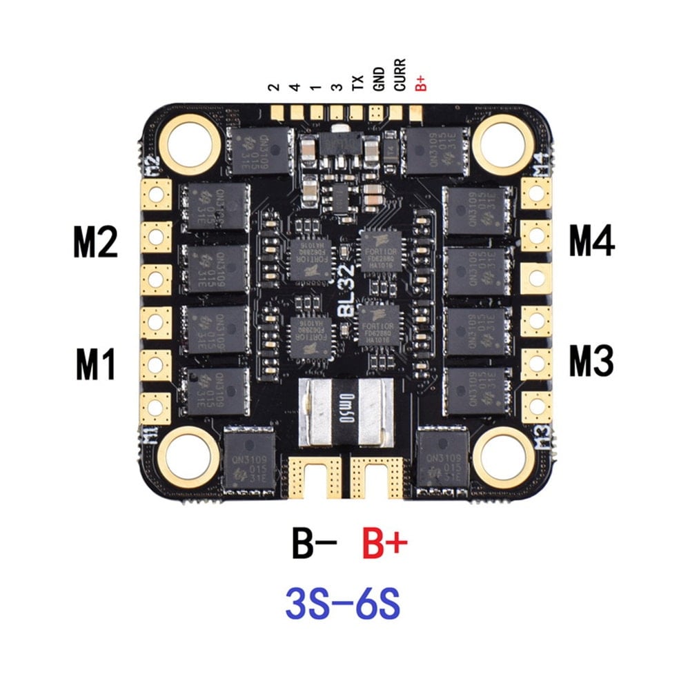 JHE BLHELI 32 55A 4IN1 ESC (3-6S)
