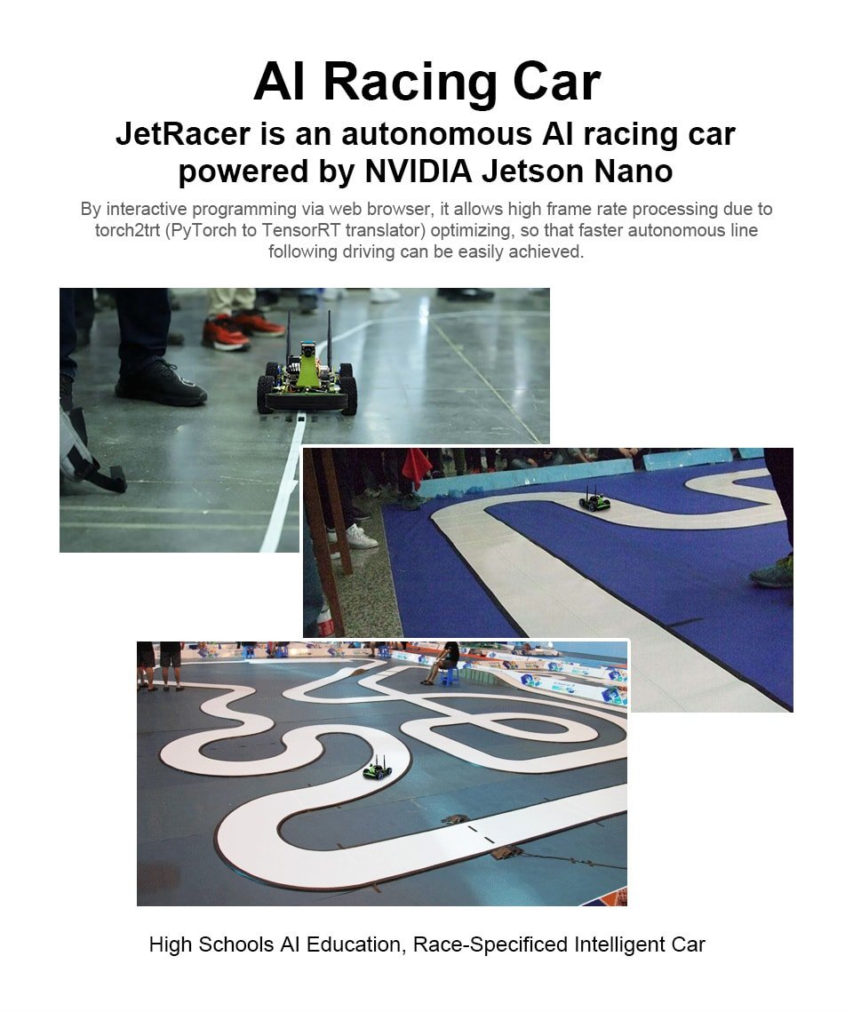 JetRacer AI Robot Car Kit for Nvidia Jetson