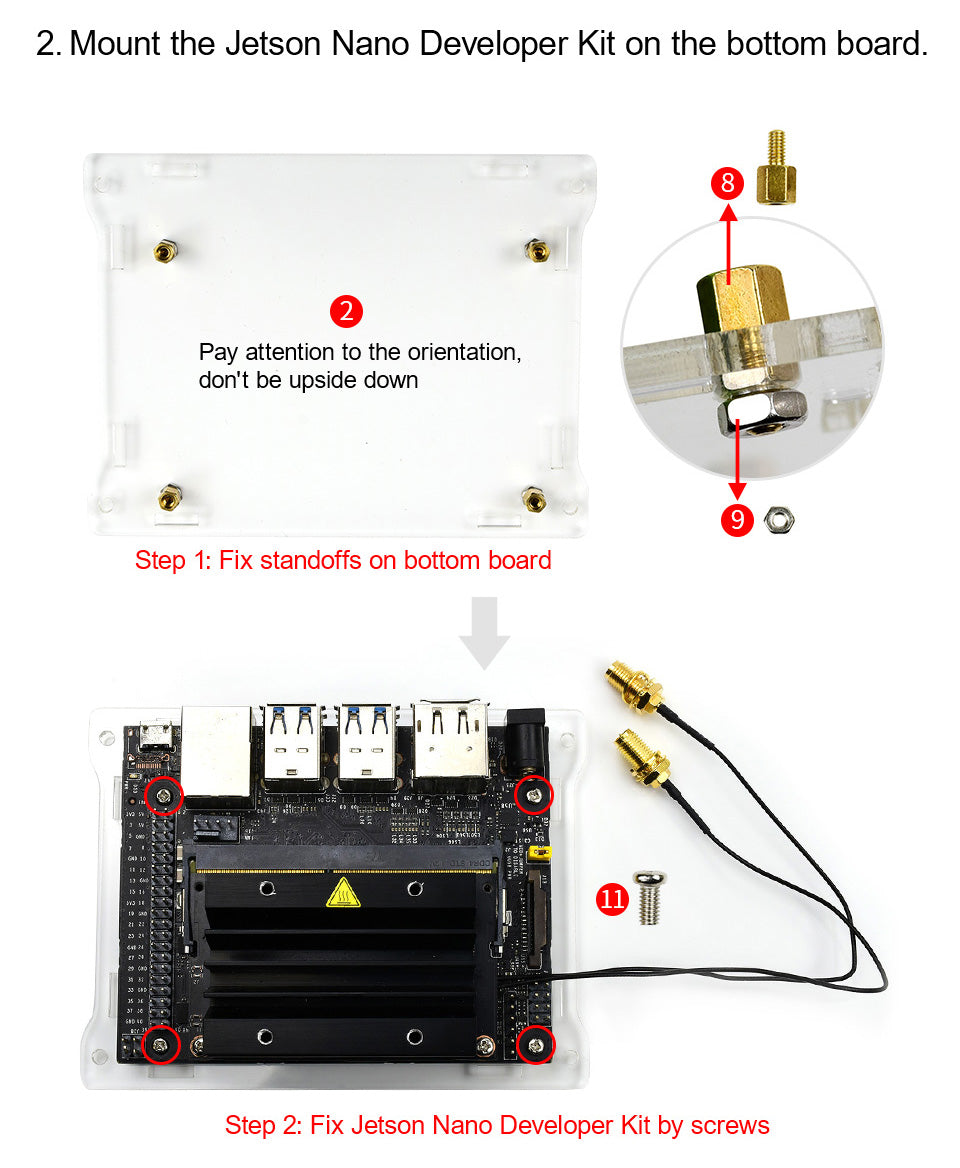 Acrylic Clear Case for Jetson Nano
