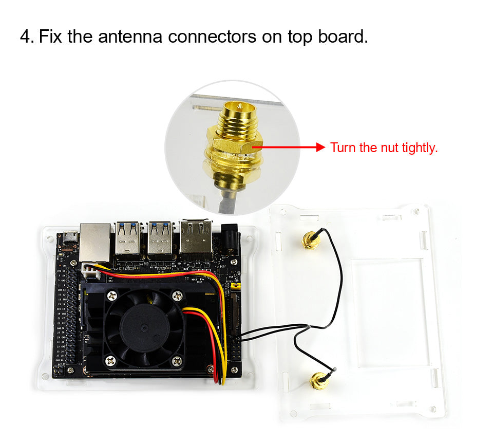 Acrylic Clear Case for Jetson Nano