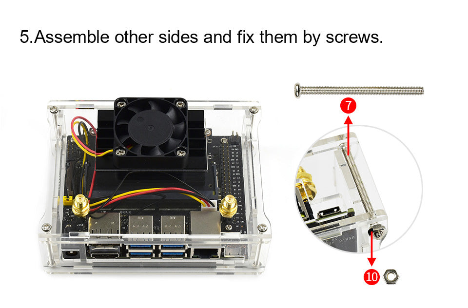 Acrylic Clear Case for Jetson Nano