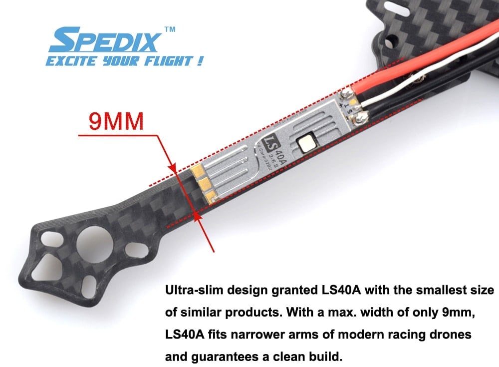 Spedix LS40 Slim 45A ESC (2-6S)