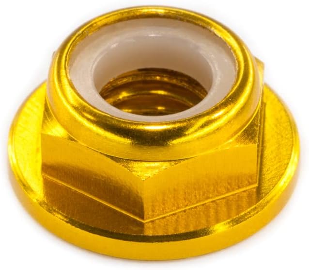 10pc M2 Nylon Locking CW Nuts pack 6061 Aluminium