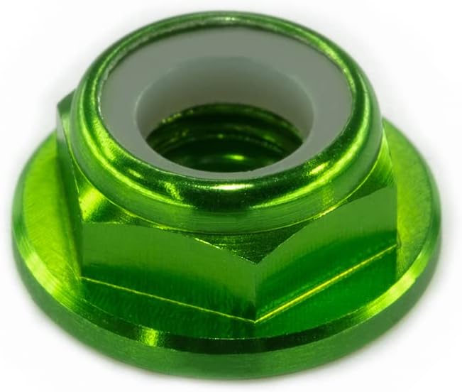 10pc M2 Nylon Locking CW Nuts pack 6061 Aluminium
