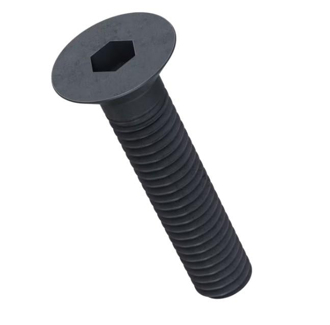 10pc M2 Hex Counter Sunk Head Screw Pack Black 10.9 Steel