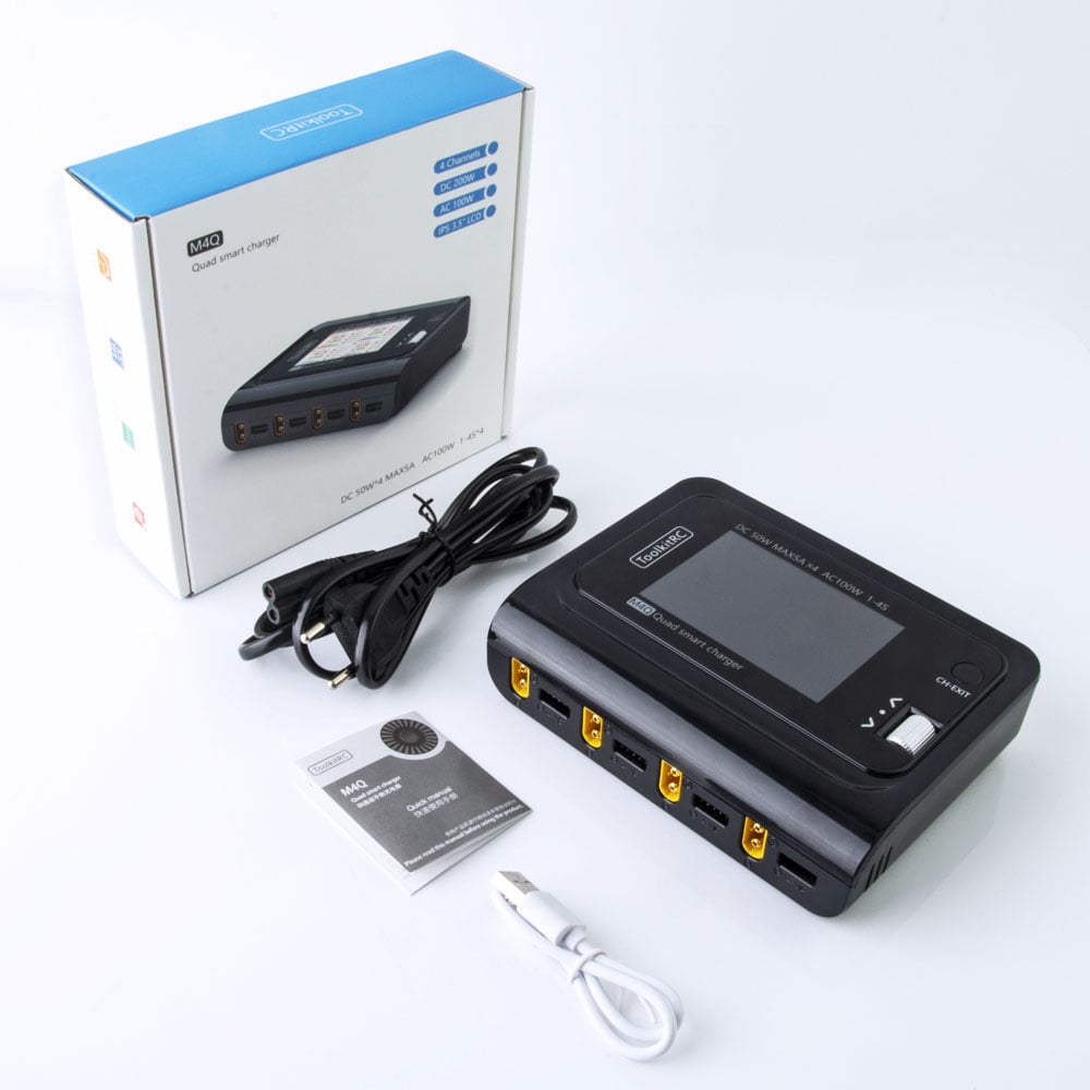 ToolkitRC M4Q 4x50W AC/DC Charger