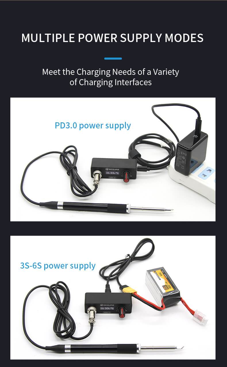 Sequre MSS12 Mini Soldering Station Kit (T12 tips compatible)