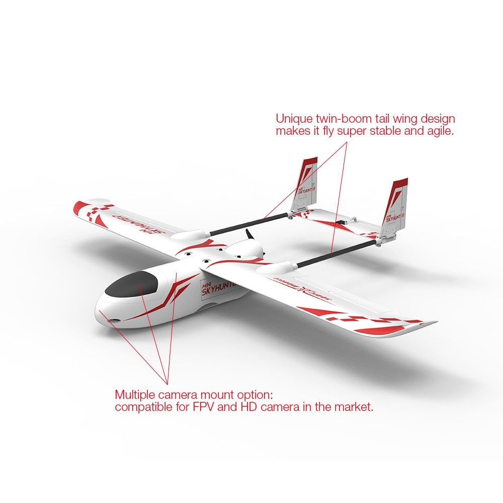 Sonicmodell Mini Skyhunter V2 1238mm Twin Boom Aircraft (Kit/PNP)