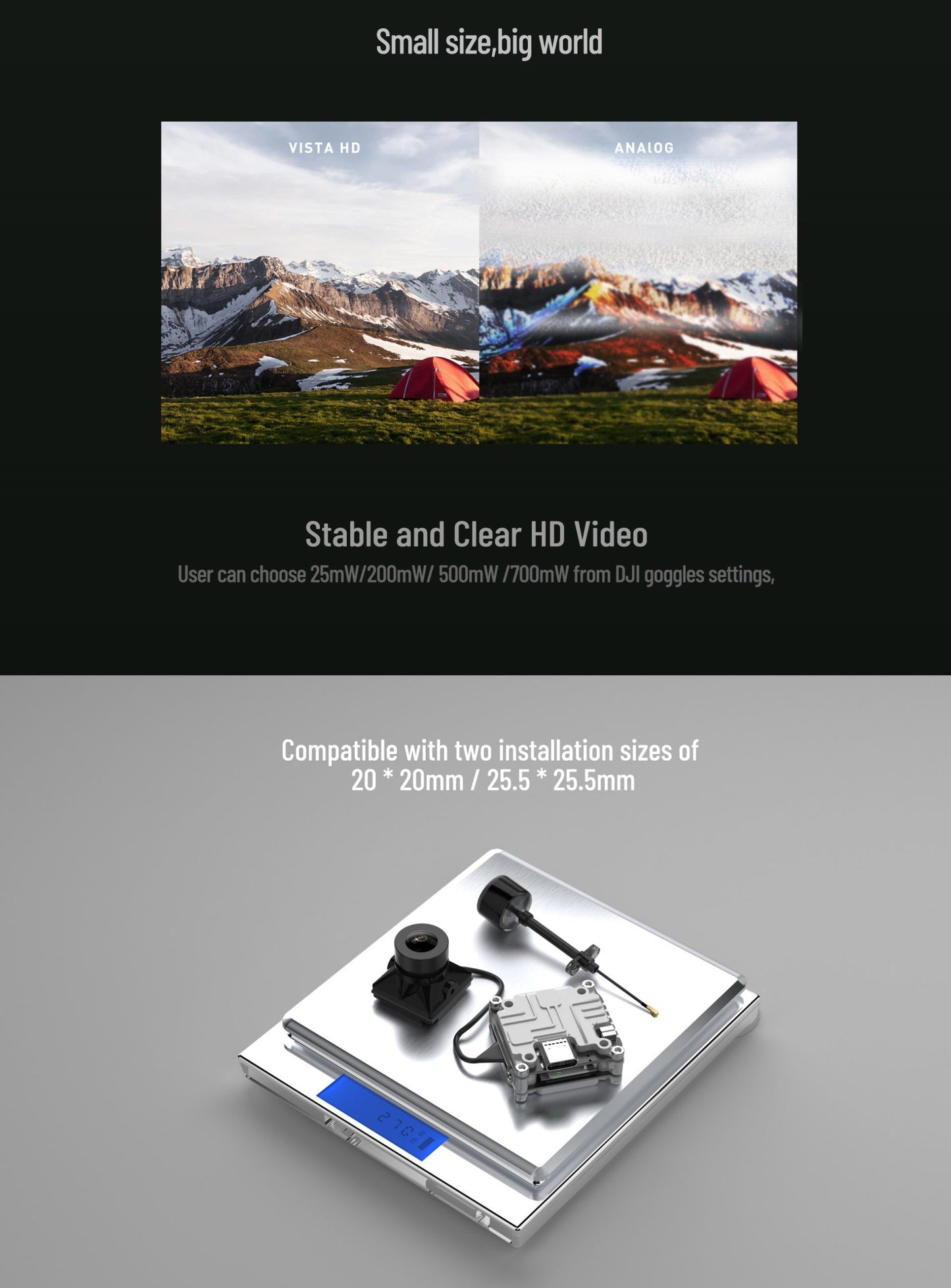 Caddx Nebula Pro Vista Kit HD Digital FPV System (720p/120fps)