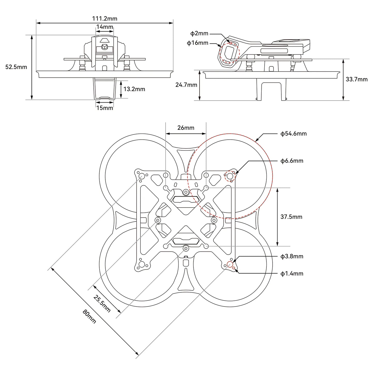 BetaFPV Pavo Pico II Cinewhoop FPV Frame