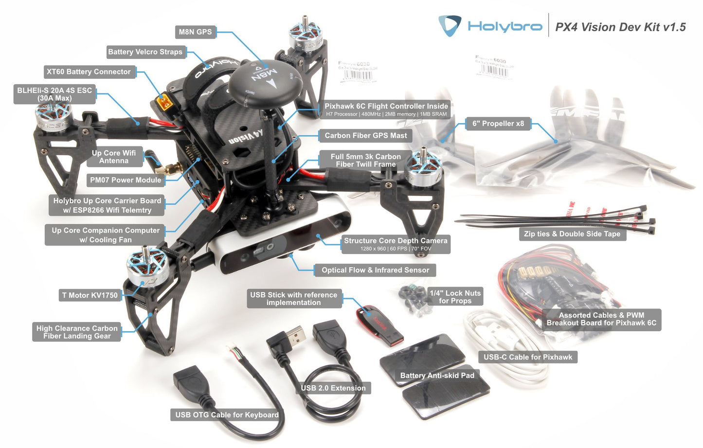 PX4 Vision V1.5 Autonomy Drone Development Kit